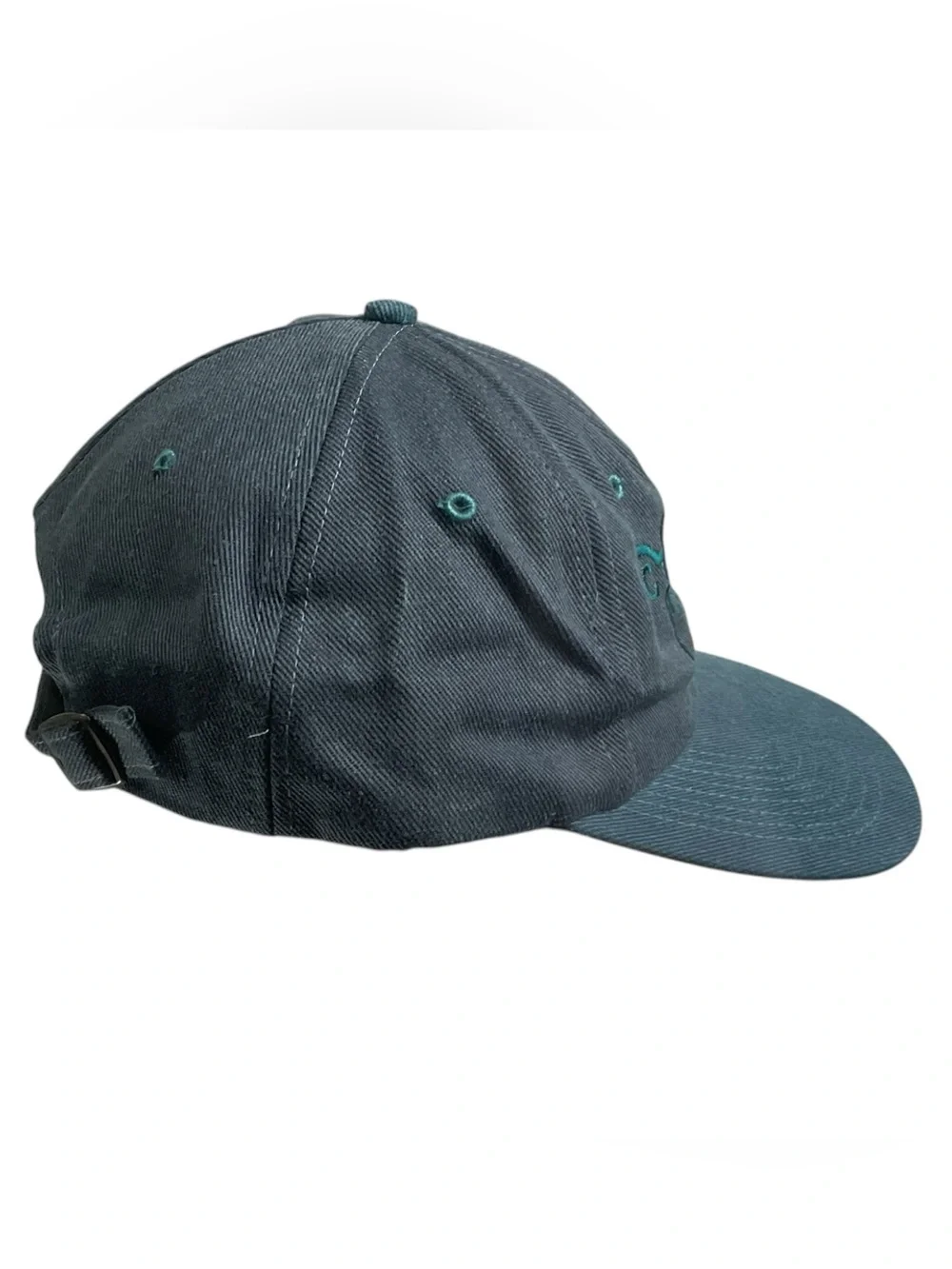 Vintage Cycle Center Motorcycle Bike Embroidered Black Green Strapback Hat Cap